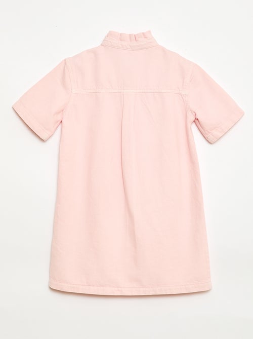 Denim Mao Collar Dress - Kiabi