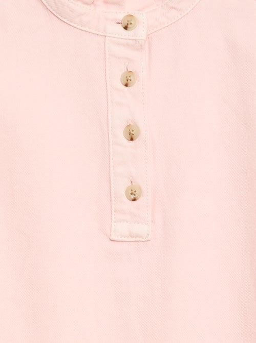 Denim Mao Collar Dress - Kiabi