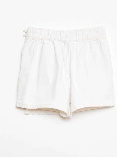 Denim Mini Skort with Tie Details - Kiabi