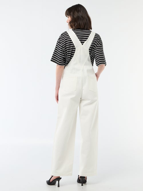 Denim Overalls with Front Pocket - Kiabi Denim Overalls with Front Pocket - Kiabi
