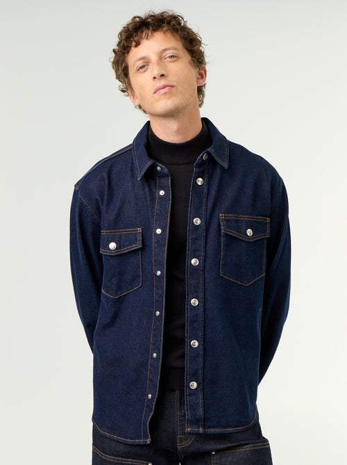 Denim Overshirt - Kiabi Denim Overshirt - Kiabi
