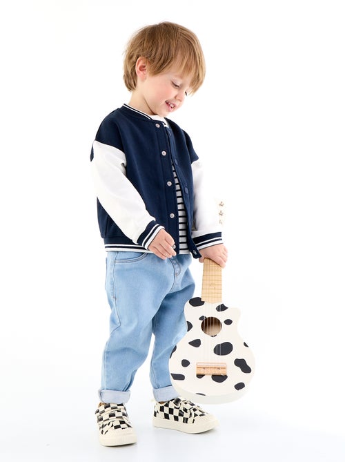 Denim Pants with Cuffed Ankles - Kiabi