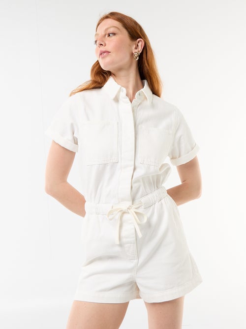 Denim Playsuit - Kiabi