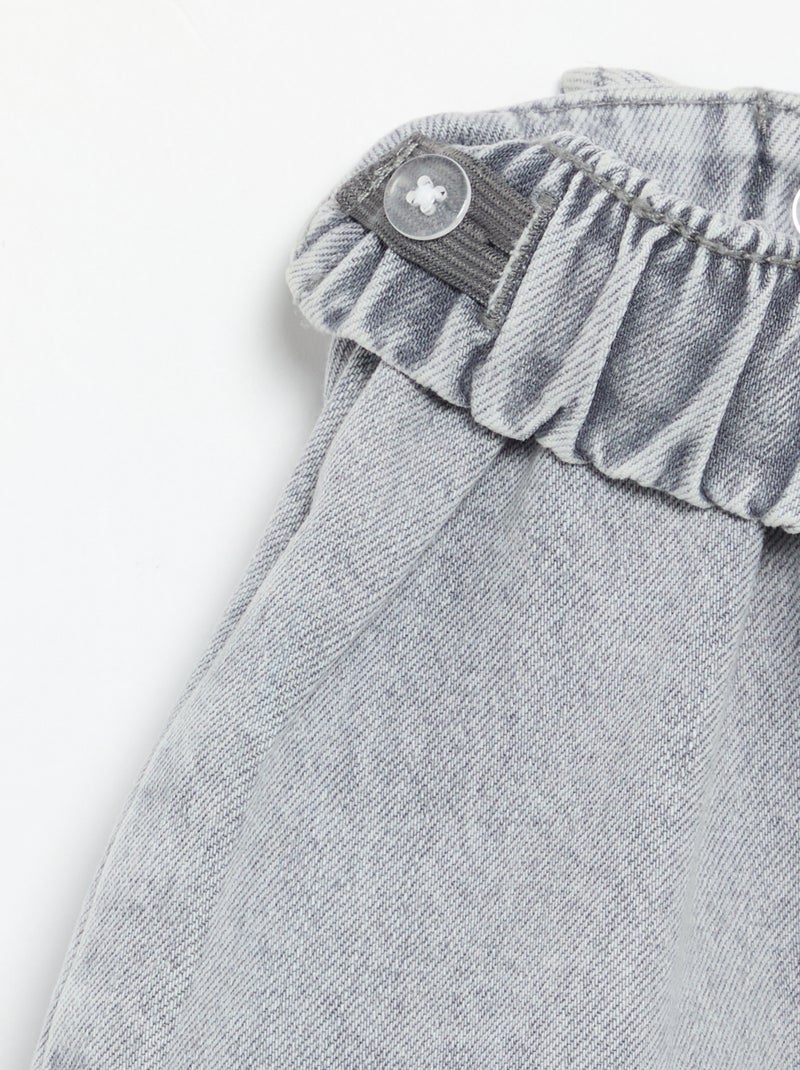 Denim-Rock-Shorts Gris - Kiabi