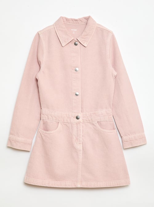 Denim Shirt Dress - Kiabi