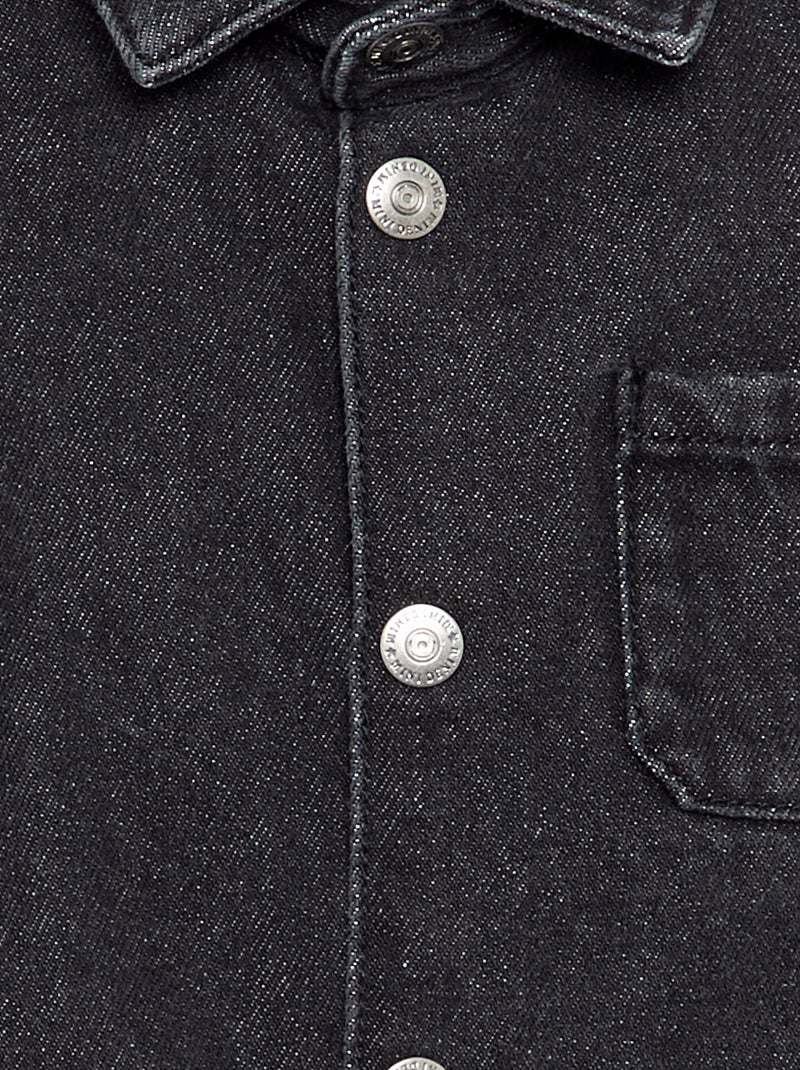 Denim shirt Grey - Kiabi
