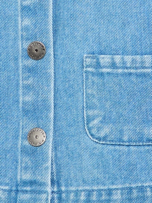 Denim shirt with Peter Pan collar - Kiabi
