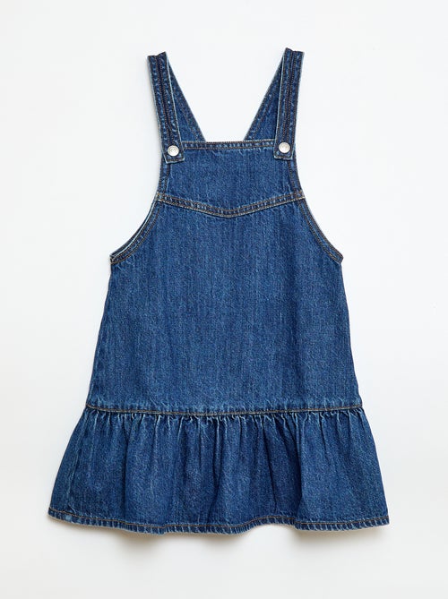 Denim Short Overalls Dress - Kiabi