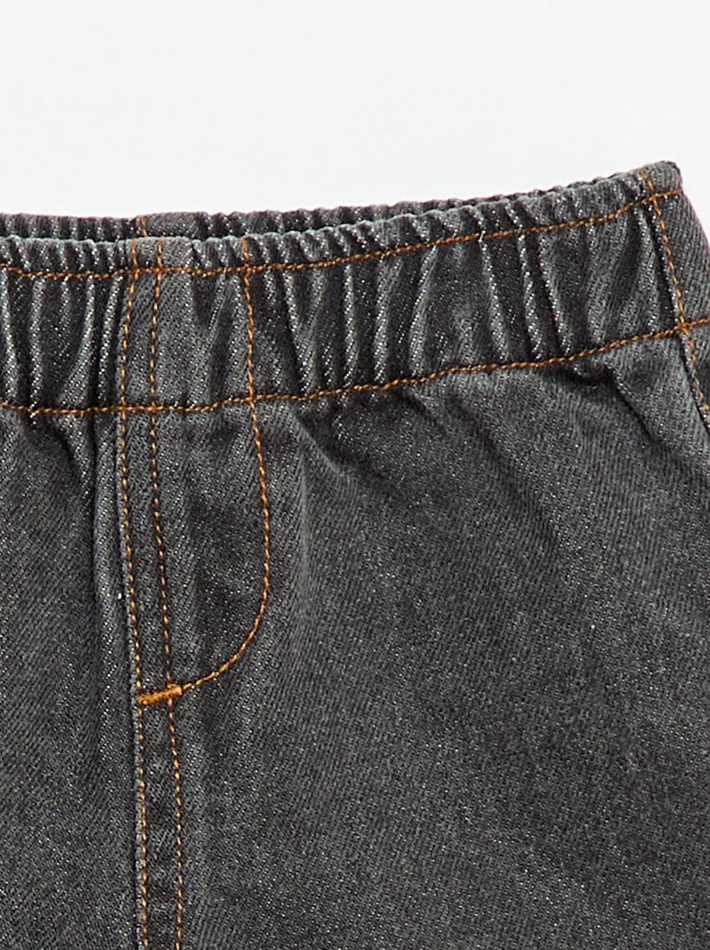 Denim-Shorts Grau - Kiabi
