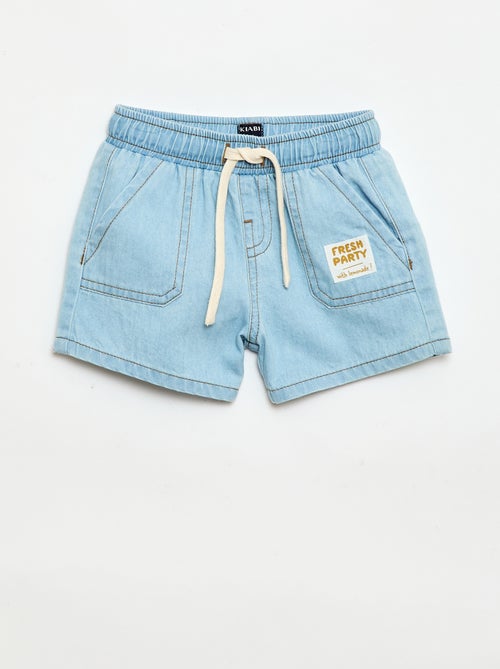 Denim-Shorts mit 2 grossen Taschen - Kiabi