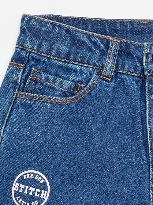 Denim-Shorts 'Stitch' - Kiabi