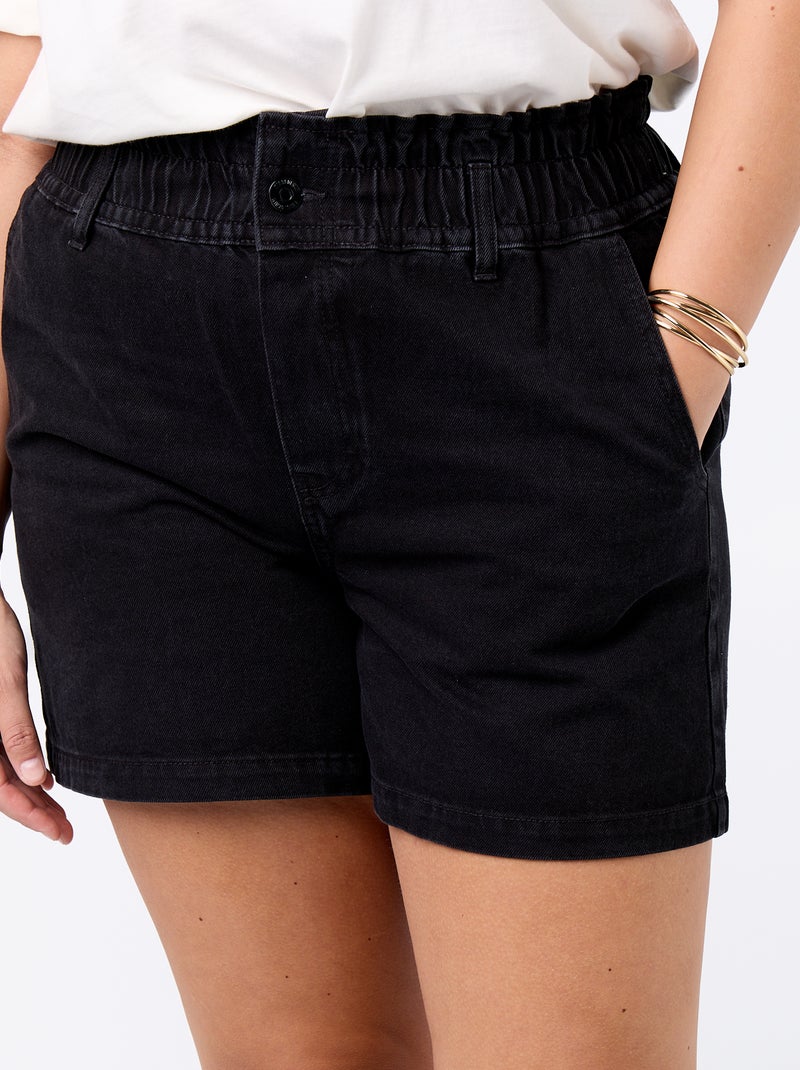 Denim Shorts with Pockets Grey - Kiabi