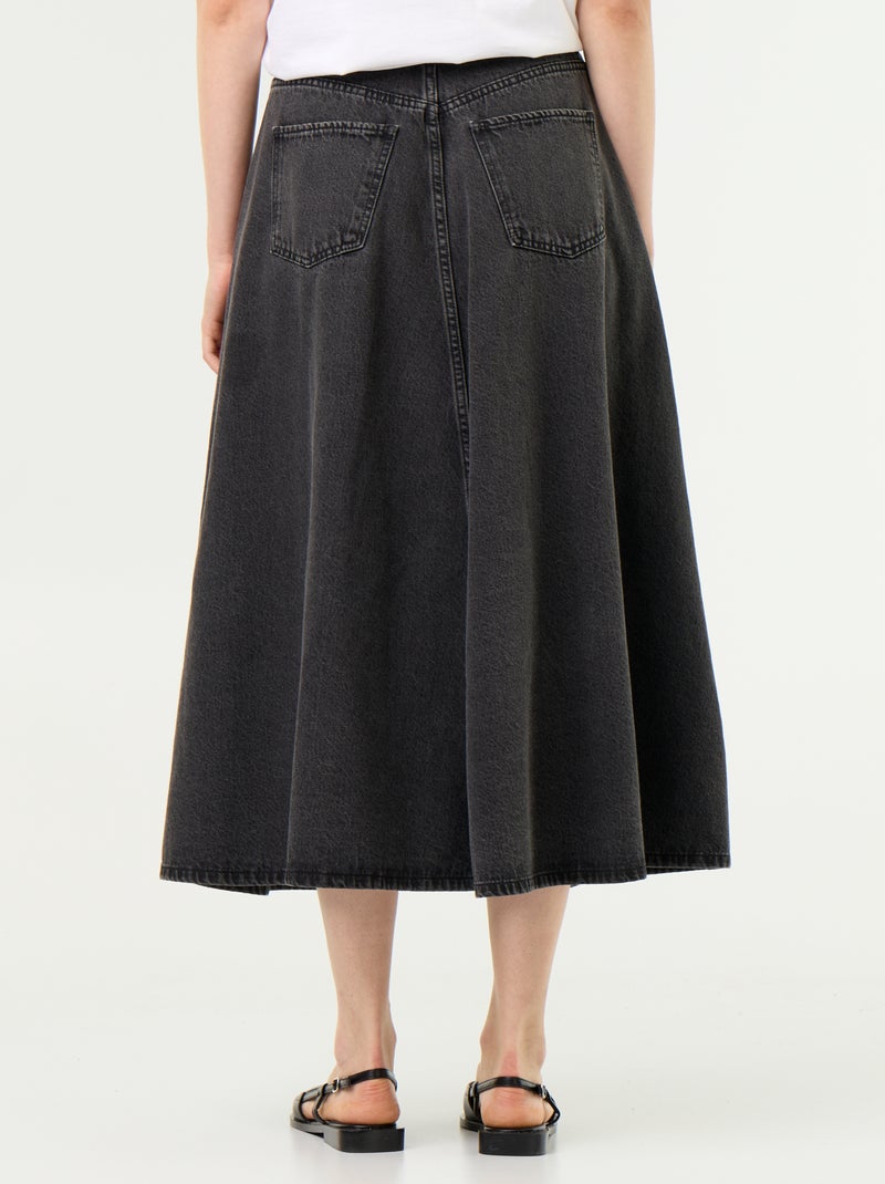 Denim skirt Black - Kiabi