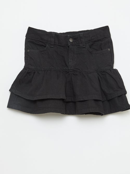 Denim Skirt with Ruffles - Kiabi