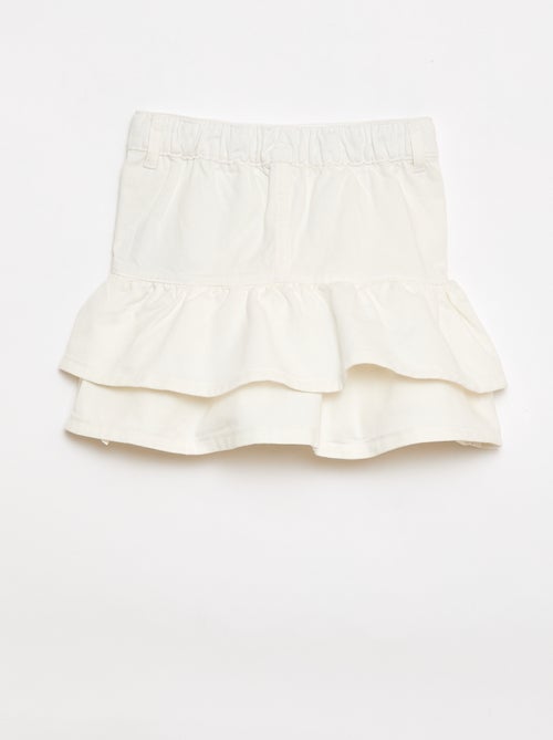 Denim Skirt with Ruffles - Kiabi