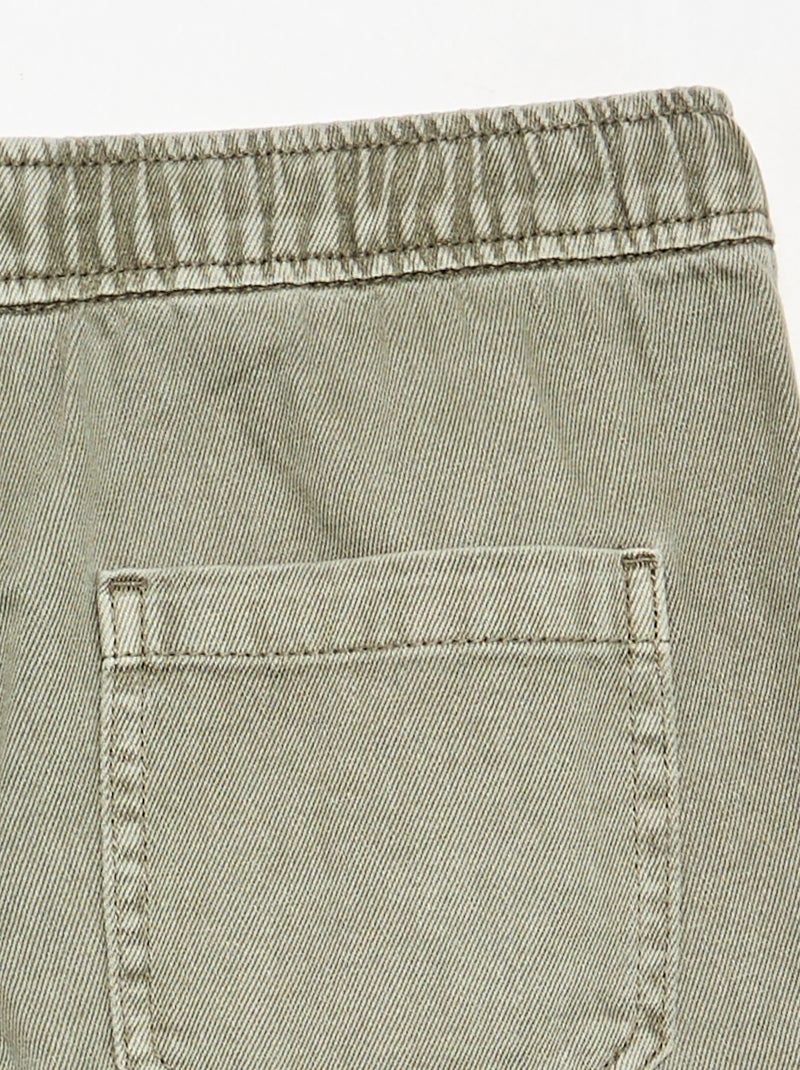 Denim trousers - comfortable fit Green - Kiabi