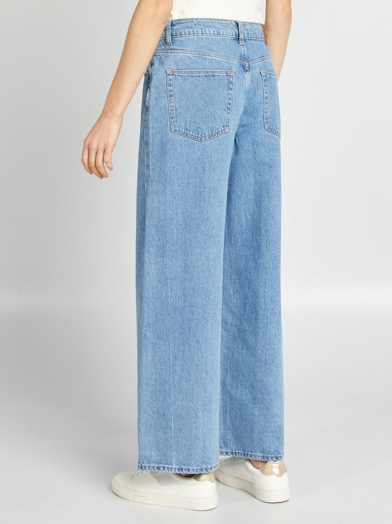 Denim Wide Leg Hose - L28 Dreifachstein - Kiabi