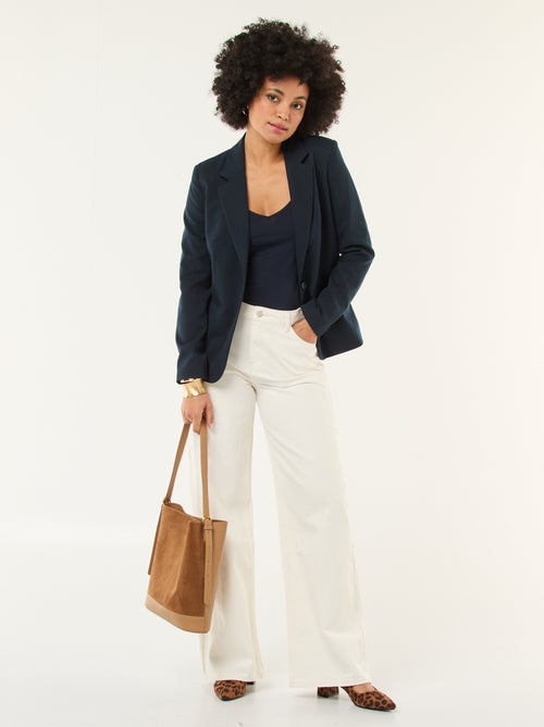Denim Wide Leg Hose - L28 - Kiabi Denim Wide Leg Hose - L28 - Kiabi