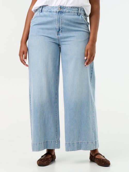 Denim wide leg jeans - Kiabi