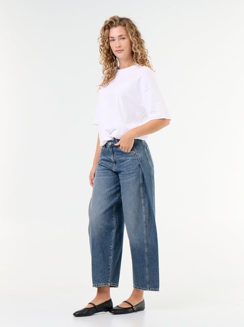 Denimhose mit modischen Abnähern - Kiabi