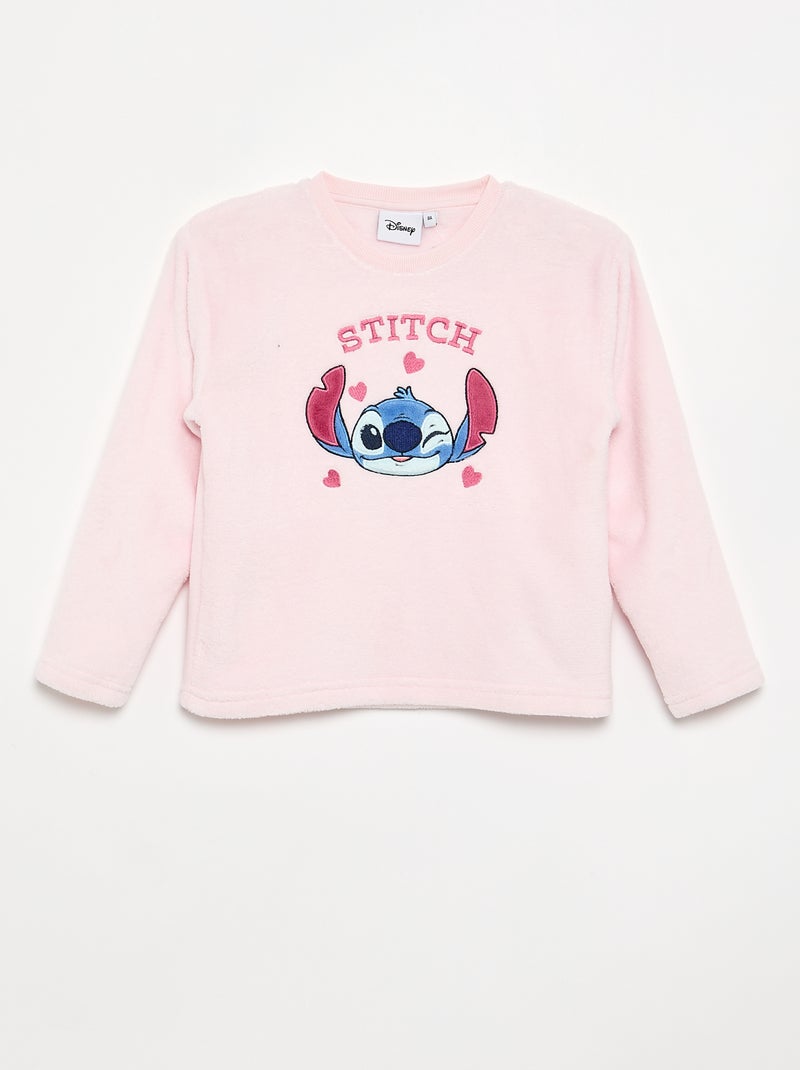 Disney 2-piece Pajamas - Sweatshirt + Pants Pink - Kiabi