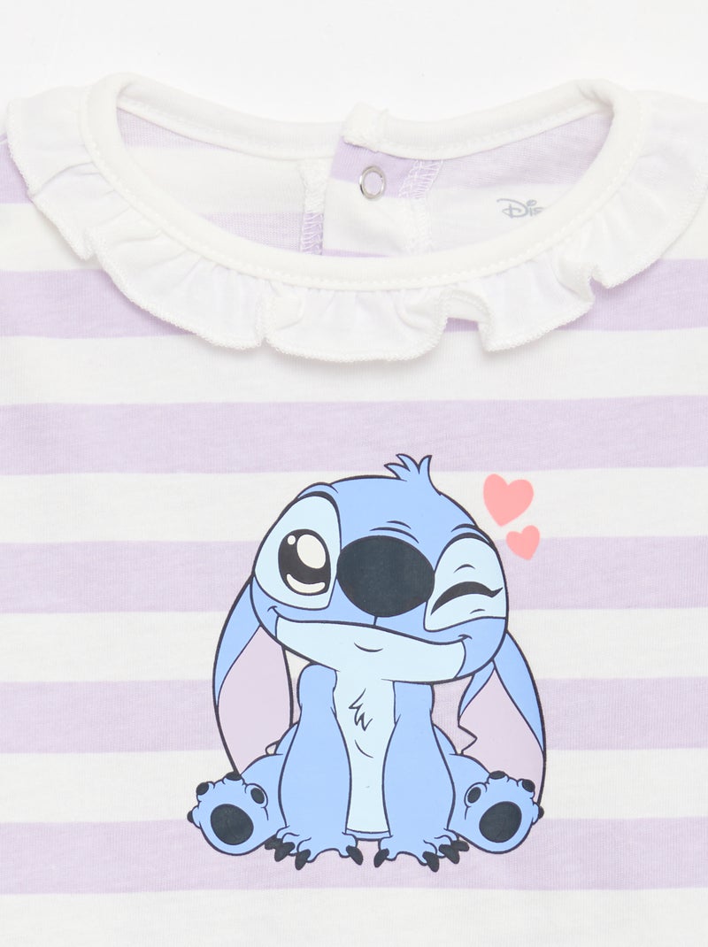 Disney" 2-Piece Set - T-shirt + Short Romper Purple - Kiabi