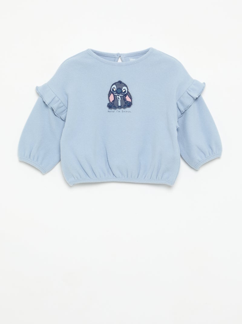 'Disney' 2-teiliges Set - Rüschen-Sweatshirt + Leggings Blau - Kiabi