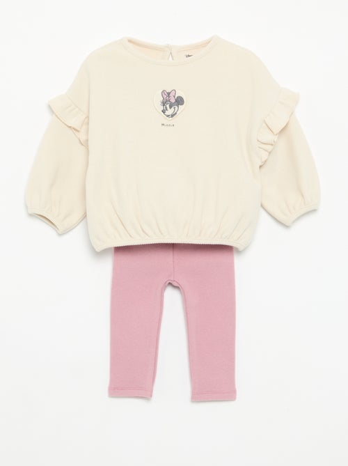 "Disney" 2-teiliges Set - Volant-Sweatshirt + Leggings - Kiabi