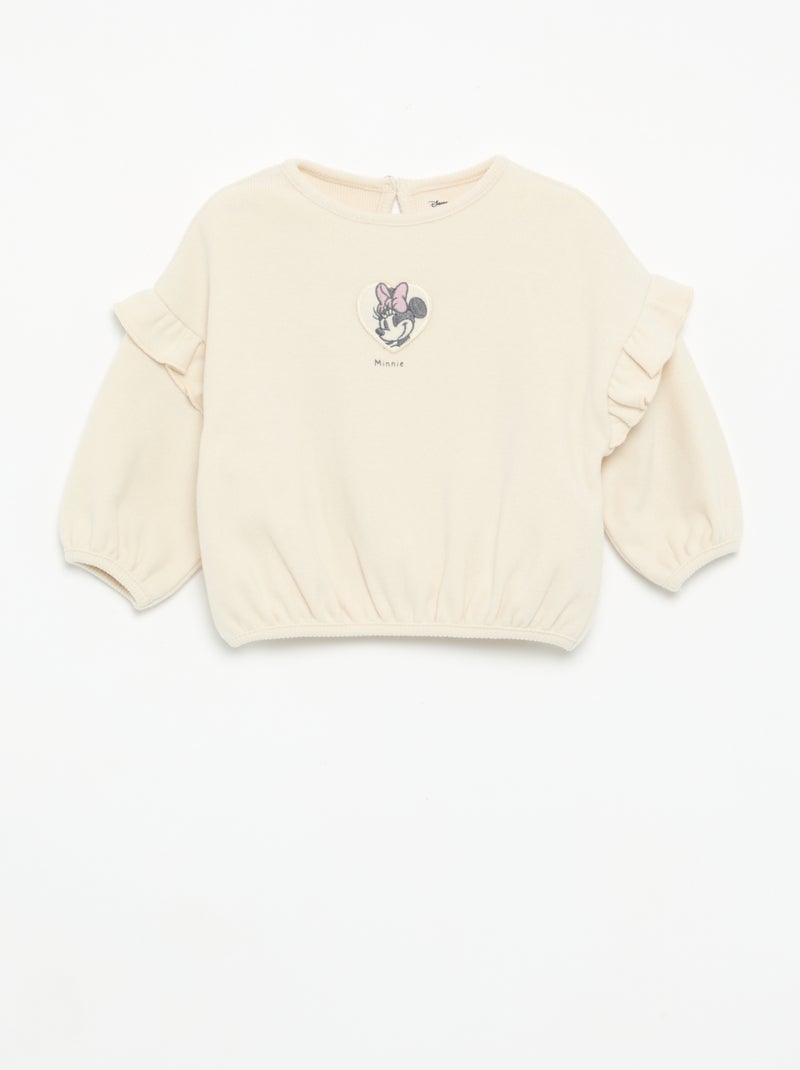 "Disney" 2-teiliges Set - Volant-Sweatshirt + Leggings Rosa - Kiabi