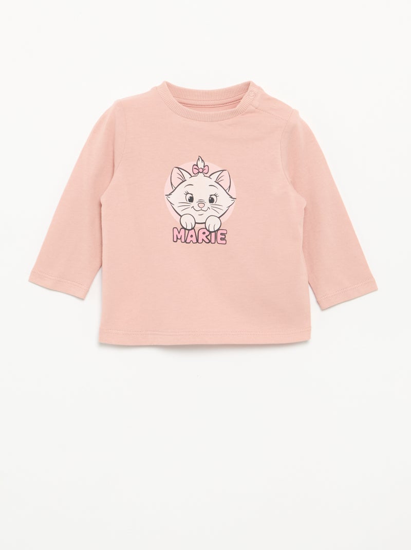 Disney 3-piece set - hooded sweatshirt + T-shirt + leggings Pink - Kiabi