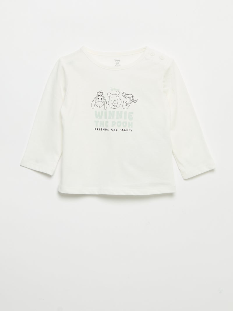 Disney 3-Piece Set - Sweatshirt + Trousers + Long-Sleeved T-Shirt Beige - Kiabi