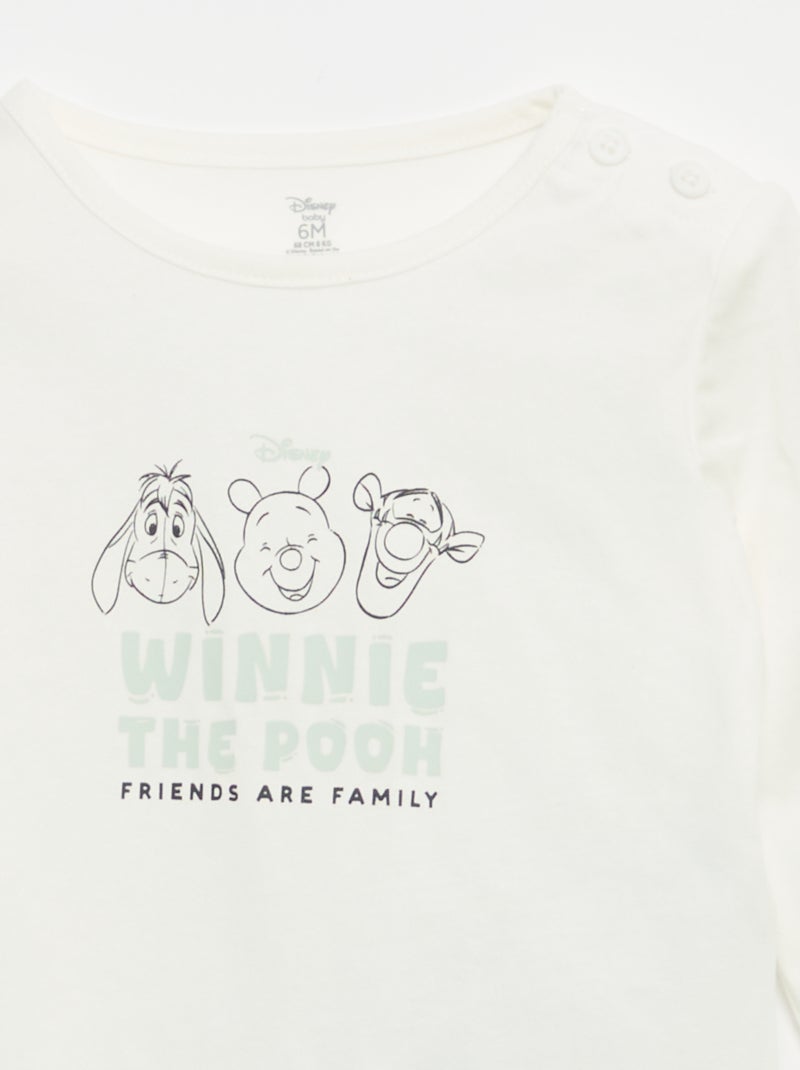 Disney 3-Piece Set - Sweatshirt + Trousers + Long-Sleeved T-Shirt Beige - Kiabi