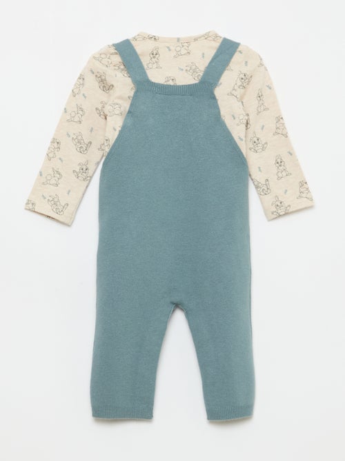 Disney' Bodysuit, Knitted Dungarees & Beanie Set - 3 Pieces - Kiabi