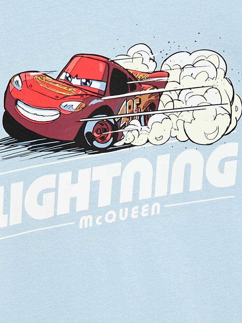 "Disney" "Cars" 2-piece pajama set: shorts + T-shirt Blue - Kiabi