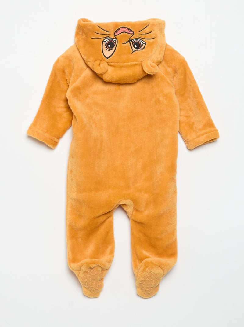"Disney" Hooded Sleepsuit Beige - Kiabi