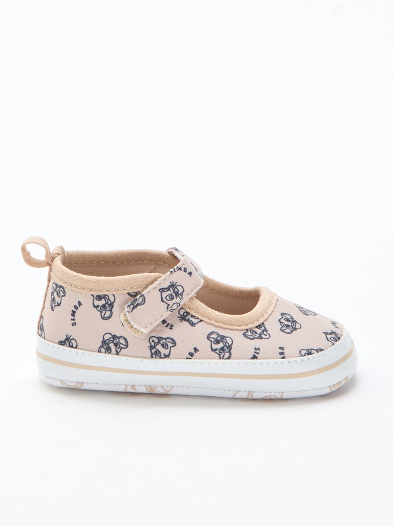 Disney Hook-and-Loop Ballet Flats Beige - Kiabi