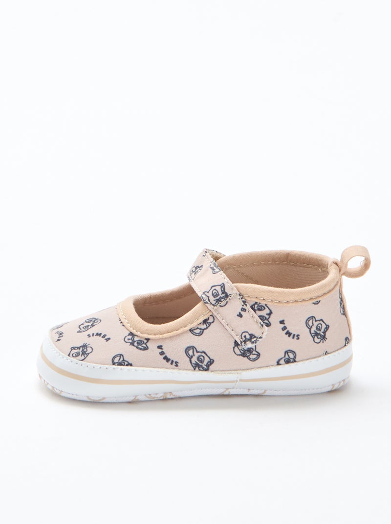 Disney Hook-and-Loop Ballet Flats Beige - Kiabi