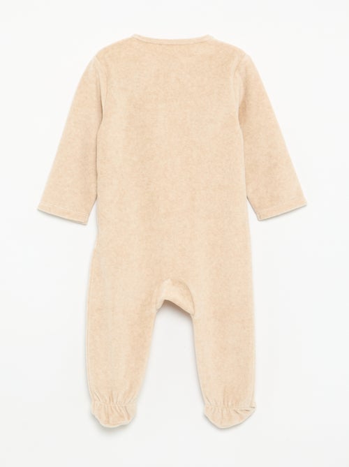 Disney long-sleeved velvet sleepsuit - Kiabi Disney long-sleeved velvet sleepsuit - Kiabi