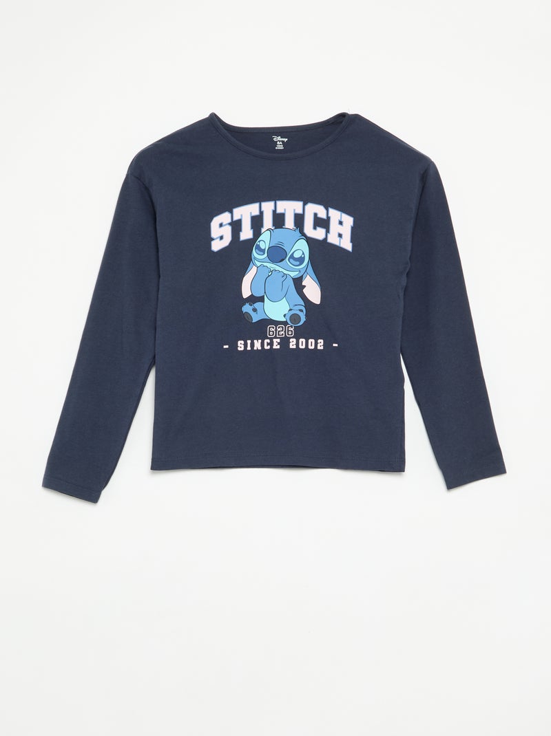 "Disney" Long T-shirt + Pants Pajama Set - 2 Pieces Blue - Kiabi