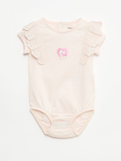 Disney 'Marie' Bodysuit with Broderie Anglaise - Kiabi