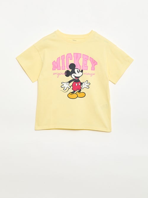Disney Mickey Plain Cotton T-Shirt - Kiabi