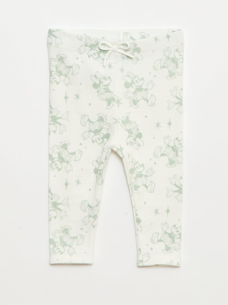 Disney Minnie 3-Piece Jogging Set: Sweatshirt, Pants & Bib Green - Kiabi