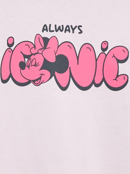 Disney 'Minnie' Solid Cotton T-Shirt - Kiabi