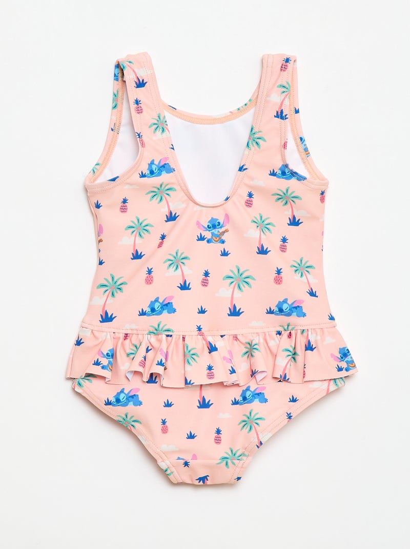 "Disney" one-piece swimsuit with ruffles Orange - Kiabi