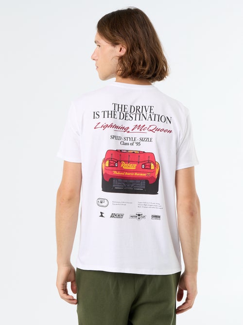 Disney Pixar "Lightning McQueen" Front and Back Print T-Shirt - Kiabi