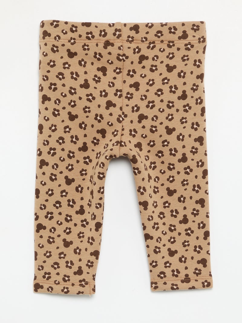 Disney Print Leggings Brown - Kiabi