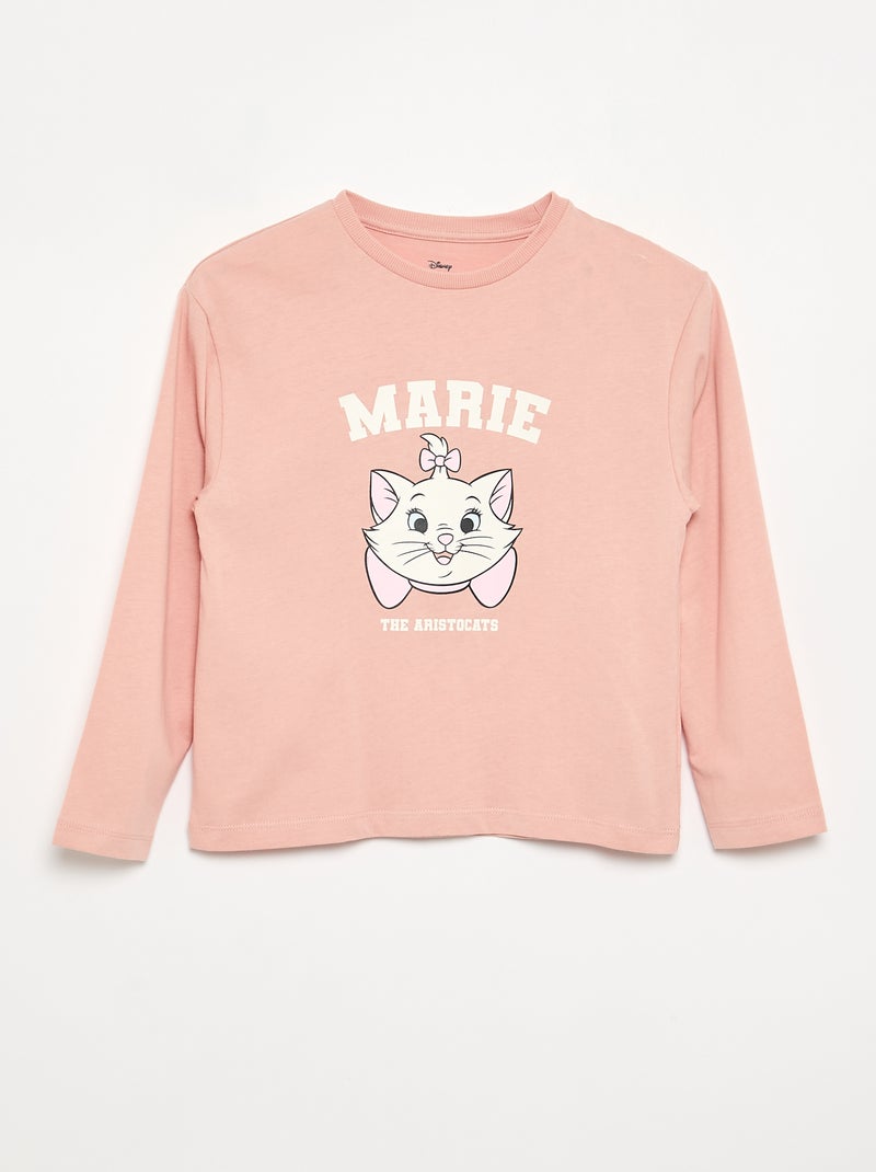 'Disney' Pyjama 2-teilig – Langarm-T-Shirt + Hose Rose - Kiabi