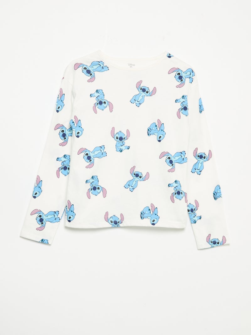 Disney Pyjama-Set: Langärmliges T-Shirt und Hose – 2-teilig Weiß - Kiabi