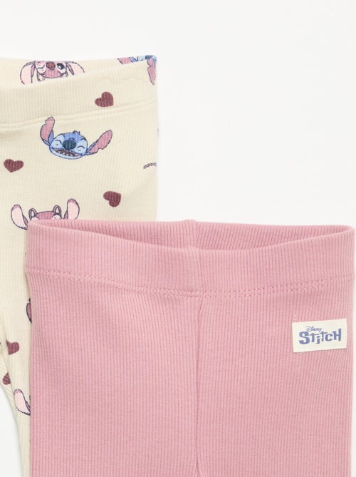 Disney Ribbed Leggings 2-Pack - Kiabi
