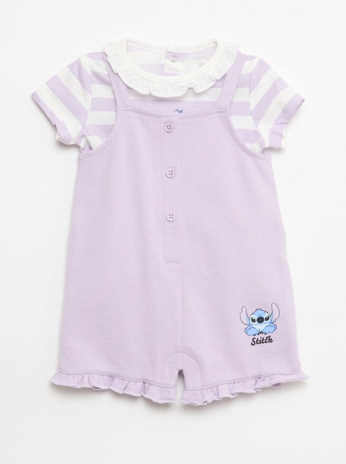 "Disney"-Set 2-teilig - T-Shirt + kurzer Overall - Kiabi
